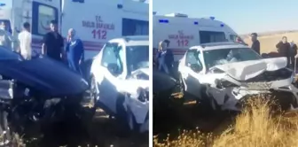 Two vehicles collided head-on in Diyarbakır! 6 injured.