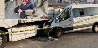 The minibus carrying the children from the dormitory went under the truck! A life-and-death situation.