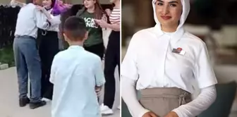 After the exam, Çimen was greeted with flowers by her father, and she achieved her dreams.