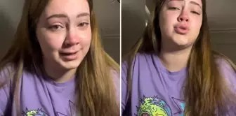 The young girl who learned the results of the YKS placement was overwhelmed with tears.