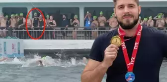 The last footage of the Russian swimmer who went missing in the Bosphorus has emerged.