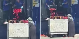 The chain supermarket dumped bins full of tomatoes into the trash.