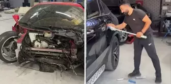 New scandal from the master who totaled the Ferrari! This time, he removed the car's paint.