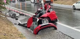 Terrible accident in Istanbul! The car crumpled like paper.