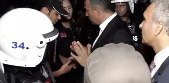The riot police teams gathered in front of the CHP Istanbul Provincial Headquarters, and a scuffle broke out.