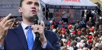 Moments of horror in the USA! An activist giving a speech was shot in the neck.