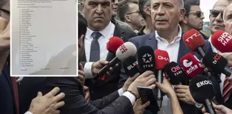 The first statement regarding Gürsel Tekin's list of 31 people from the trustee committee.