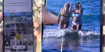 The suspect who was taking photos of women on the beach has been arrested.