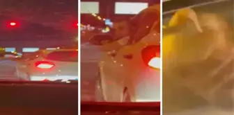 He approached the vehicle and sprayed pepper spray! Moments of horror in traffic.