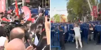 Clashes at the CHP rally! Police had to intervene with tear gas, and 6 people were detained.