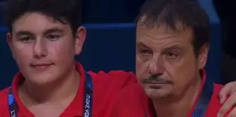 Ergin Ataman couldn't hold back his tears after the match against Germany.