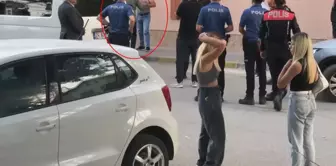 He held a knife to his throat in front of his daughters, and the police had a hard time convincing him.