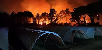 A fire also broke out in Aksu, Antalya, and 2 hotels were evacuated.