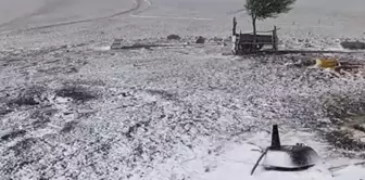 The first snow of the season has fallen in Erzurum, covering everything in white.