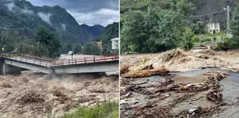 Struggle against flood and landslide in Rize! The road to Ayder Plateau is closed to traffic.
