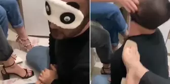 Explosive footage! 3 women used 1 man like a slave.