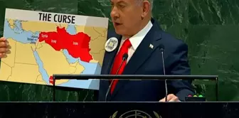 Netanyahu took the stage at the UN with a map of 
