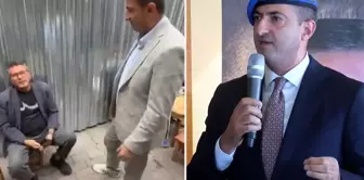 The citizen he wanted to talk to received a cold shower from AK Party member Mehmet Ali Çelebi.