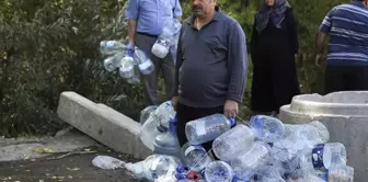 Water supply crisis in Ankara: Citizens flocked to the fountains.