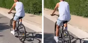 Arda Güler went on a bike tour in Spain! Pay attention to the song he is listening to.