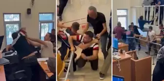 A fight in the courtroom of Diyarbakır Courthouse.