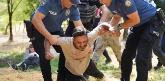 In the terror drill, he got carried away with his role and caused chaos.