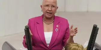 The CHP member Nurten Yontar, who took off her wig at the podium, announced that she has overcome cancer.