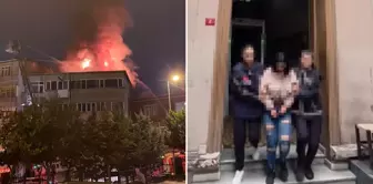 A 21-year-old woman, whose 64-year-old boyfriend did not let her in, set the building on fire.