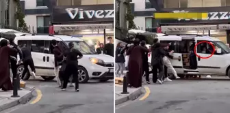 They brutally attacked the car, which contained a child.