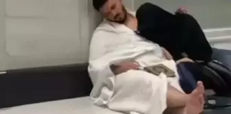 Tolgahan Sayışman succumbed to fatigue during his Umrah visit.