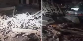Scary images from Balıkesir! There are collapsed buildings.