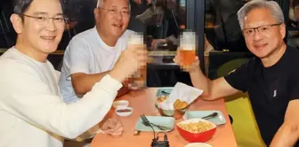 The CEOs of Samsung, Hyundai, and Nvidia at the same table.