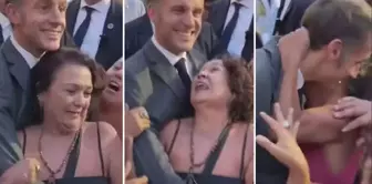 Unexpected interest from women in Macron! His surprise was evident on his face.