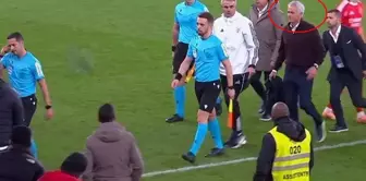 Mourinho, the team that lost points in the relegation zone, confronted the referees.