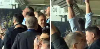 Moments when Sadettin Saran celebrated with the stands.