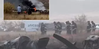The first images from the wreckage of the plane in which 20 of our soldiers were martyred.