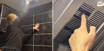 Location: Esenyurt! Female employees checking the ventilation in the restroom were shocked.
