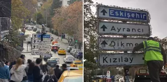 The signboard incident in Ankara ended badly: Two people were rushed to the hospital just in time.