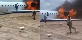 The plane carrying the minister and his delegation in Congo went off the runway.