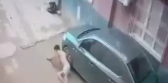 Forbidden relationship murder caught on camera! Killed while fleeing in underwear.