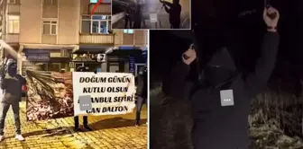 The images are horrifying! The birthday of the gang leader who instills fear in Turkey was celebrated on the street with weapons.