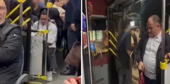 Scandalous scene in Istanbul! He/she used the toilet in front of everyone on the bus.