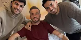 Uğurcan Çakır and Eren Elmalı visited Edin Visca, who underwent surgery.
