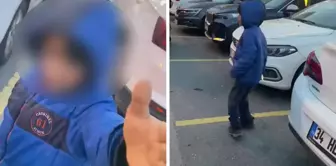 A child in Avcılar attacked a driver who refused to buy a handkerchief.
