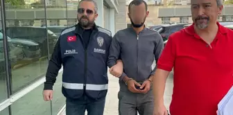 He went to the bank to lift the block, was detained, and arrested.