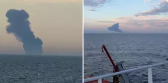 Explosion on the tanker named Kairos off the coast of Kocaeli.