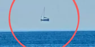Those who saw the boat hanging in the air in Muğla couldn't believe their eyes.