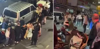 The argument that started in the wedding hall spilled out into the street.