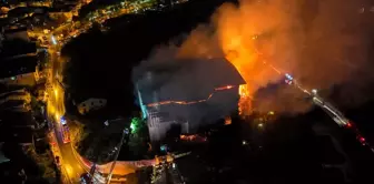 The fire that turned the historic mansion in Istanbul to ashes.