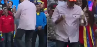 The leader of the country that Trump was preparing to strike danced at the rally.